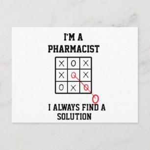 Carte Postale Je Suis Pharmaciste Je Trouve Toujours Une Solutio