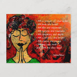 Carte Postale JE SUIS POEM Poscard