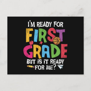 Carte Postale Je suis prêt pour l'équipe d'enseignants de premiè