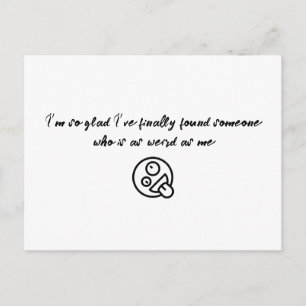 Carte Postale Je suis si heureux d’avoir enfin trouvé quelqu’un 