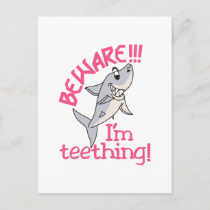 Carte Postale Je suis Teething !