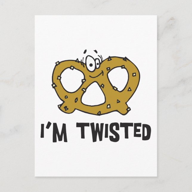 Carte Postale Je suis Twisted Pretzel (Devant)