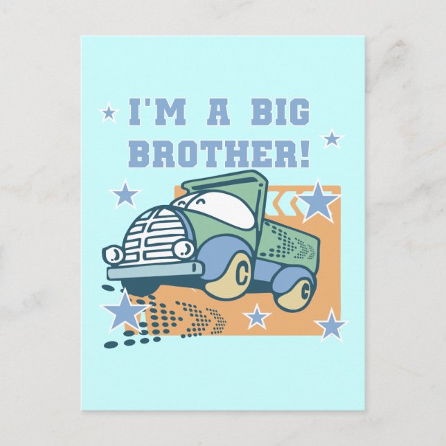 Carte Postale Je suis un Big Brother - T-shirts et cadeaux pour  (Devant)