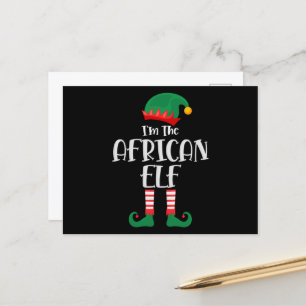 Carte Postale Je Suis Un Elfe Africain Qui Correspond À Noël
