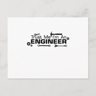Carte Postale Je suis un ingénieur, cadeau pour l'ingénieur
