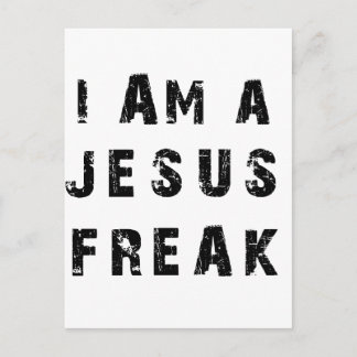 Carte Postale Je suis un Jésus Freak