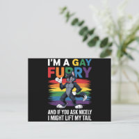 Je suis un renard arc-en-ciel gay furry fier de la