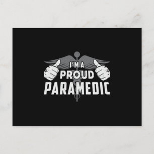 Carte Postale Je suis une fière ambulance paramédicale EMS EMT A