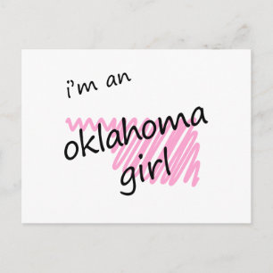 Carte Postale Je suis une fille de l'Oklahoma