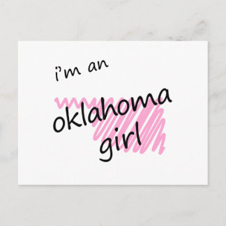 Carte Postale Je suis une fille de l'Oklahoma