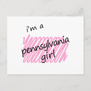 Carte Postale Je suis une fille de Pennsylvanie