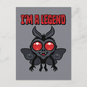 Carte Postale Je suis une légende - Mothman mignon effrayant