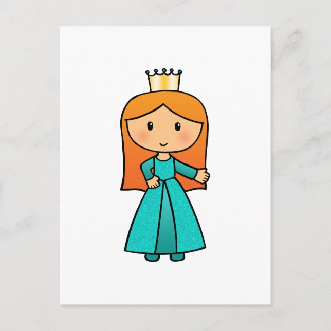 Carte Postale Je suis une petite princesse (Devant)