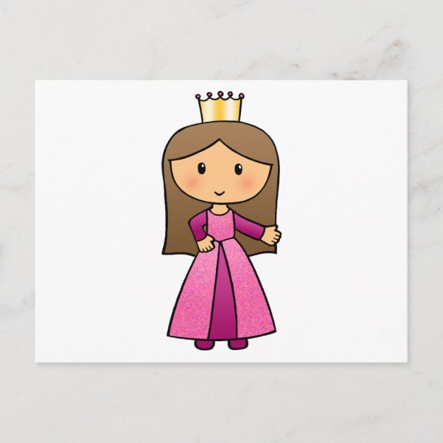 Carte Postale Je suis une petite princesse (Devant)