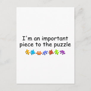 Carte Postale Je Suis Une Pièce Importante Du Puzzle