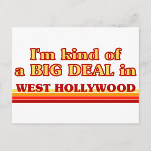Carte Postale Je suis une sorte de GROS ACCORD à West Hollywood