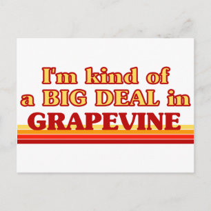 Carte Postale Je suis une sorte de GROS ACCORD en Grapevine