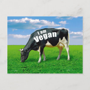 Carte Postale Je suis Vegan