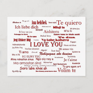 Carte Postale Je t'aime