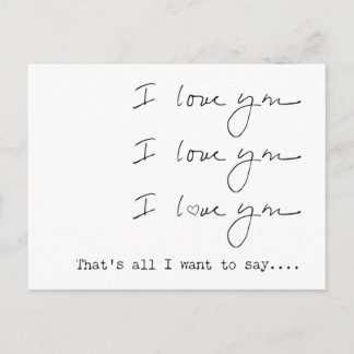 Carte postale Je t'aime