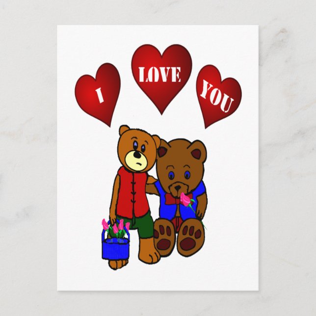 CARTE POSTALE JE T'AIME (Devant)