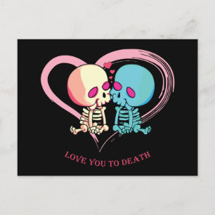 Carte Postale Je t'aime à mourir pour la Saint Valentin.