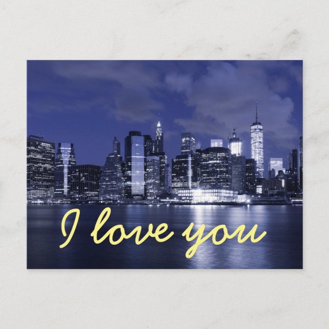 Carte Postale je t'aime de new york (Devant)