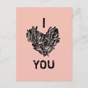Carte Postale "Je t'aime" Drôle mignon Cool unique