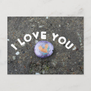Carte Postale Je t'aime Peint Rock