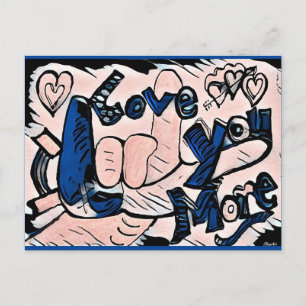 Carte Postale Je T'Aime Plus Contemporain