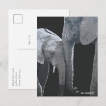 Je t'aime plus, éléphant Original Art