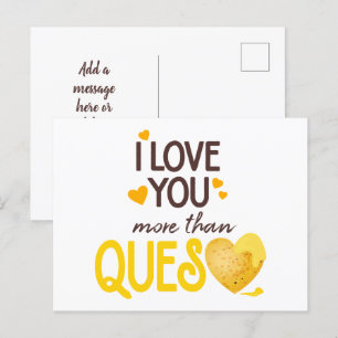 Carte Postale Je T'Aime Plus Que Queso