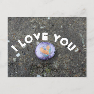 Carte Postale Je T'Aime Rocher Peint
