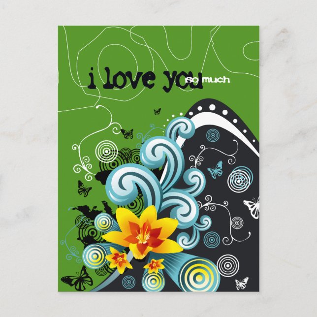 Carte Postale je t'aime tellement 4 (Devant)
