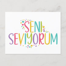 Je t'aime Turc Seni Seviyorum arc-en-ciel