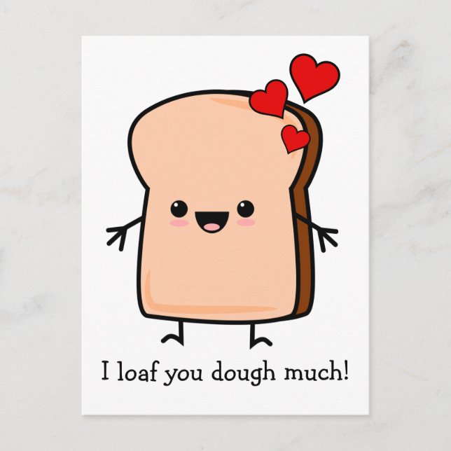 Carte Postale Je Te Passe Beaucoup De Pain Grillé (Devant)
