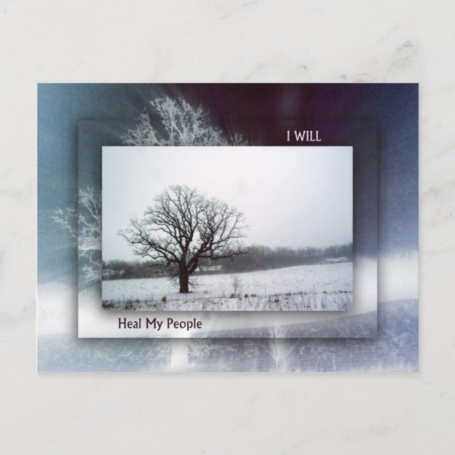 Carte Postale Je Vais Guérir Mon Peuple (Devant)