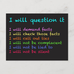 Carte Postale Je Vais La Remettre En Question