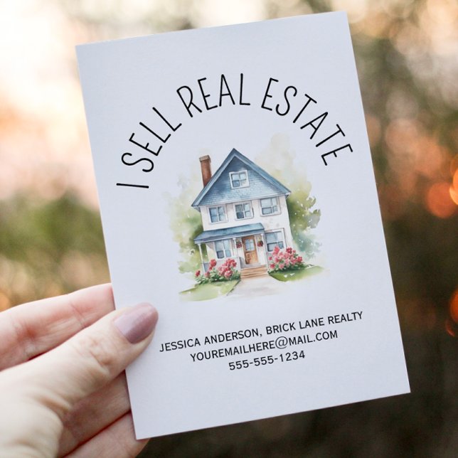 Carte Postale Je Vends Maison Promotionnelle Immobilier (Créateur téléchargé)