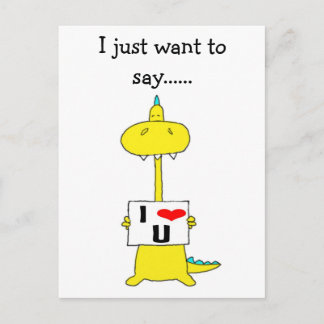 Carte Postale Je veux juste dire......je t'aime,