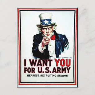 Carte Postale Je veux que vous fassiez un drapeau