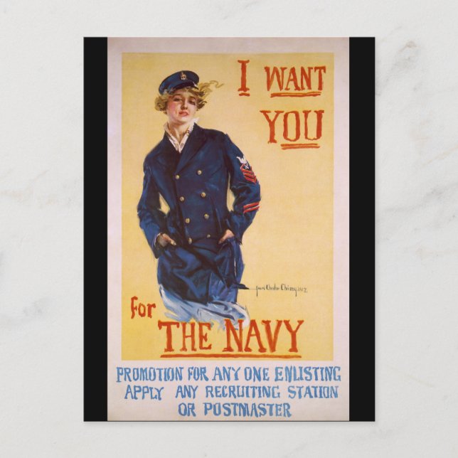 Carte Postale Je Veux Vous Pour Le Recrutement De La Première Gu (Devant)