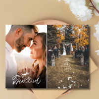Je viens de marier deux Mariage photo Merci