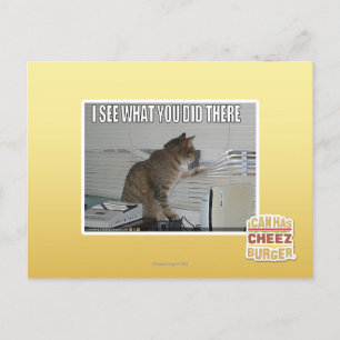 Carte Postale Je vois ce que tu as fait là-bas