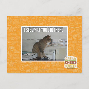 Carte Postale Je vois ce que tu as fait là-bas