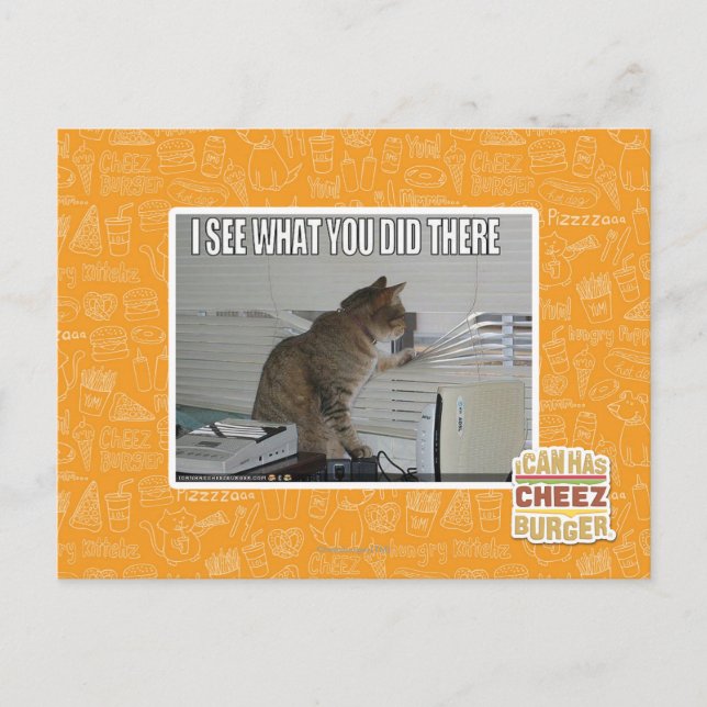 Carte Postale Je vois ce que tu as fait là-bas (Devant)