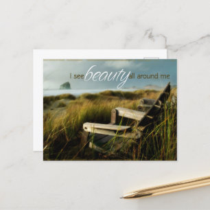 Carte Postale « Je vois la beauté » Affirmation de motivation