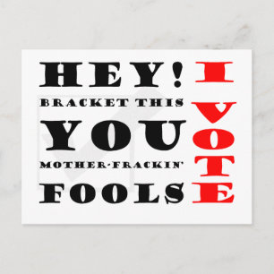 Carte Postale Je Vote !