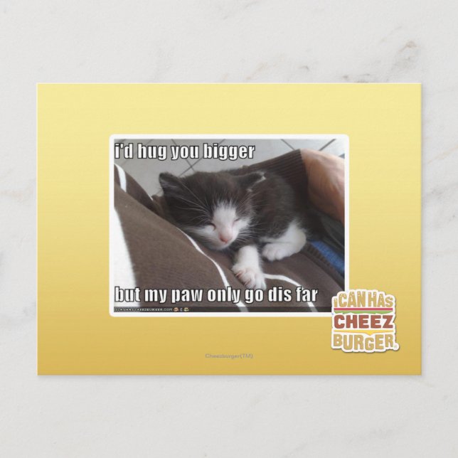 Carte Postale Je vous étreindrais plus grands (Devant)