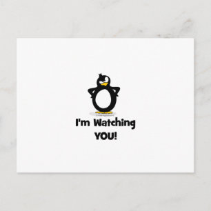 Carte Postale Je vous regarde Penguin